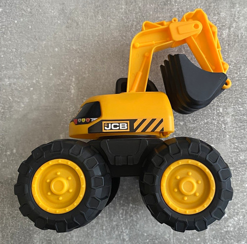 Jcb plastic toy excavator - jcb,