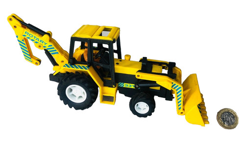 Toy car jcb - toy, yellow